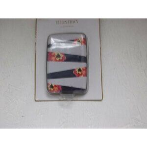 Aluminum Wallet By Ellen Tracy  RFID Safe  Purple Floral New!!!